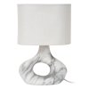 Dekoracyjna lampka stołowa ceramiczna podstawa z lnianym abażurem designerska nowoczesna na komodę TOMEO 47509/81/31 LUCIDE
